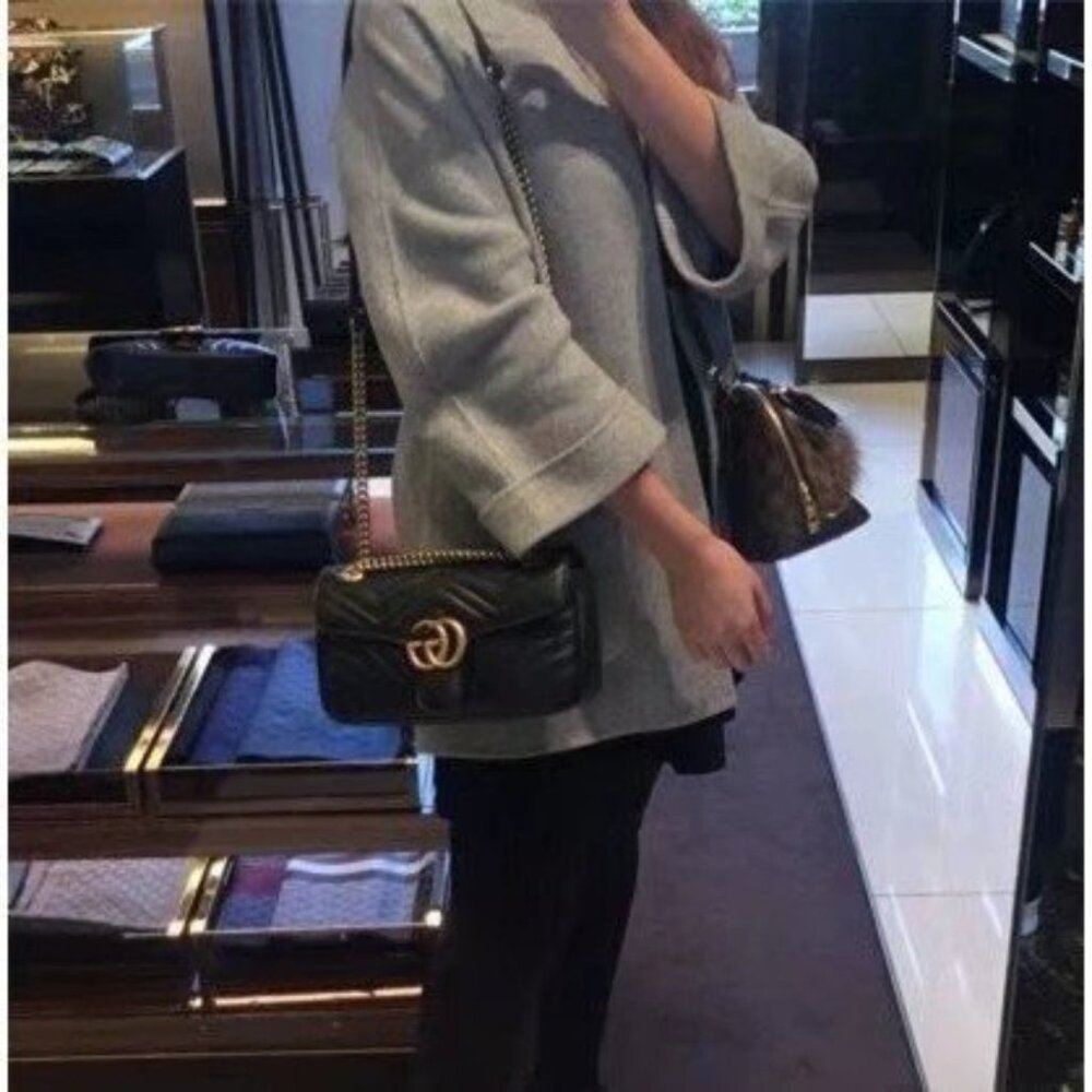 NWT Gucci 443497 Marmont Gmall Matelasse Shoulder Bag - Picture 3 of 7